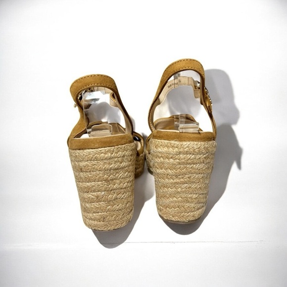 🌻NEW Ted Baker London Taymii Brown Suede Wedge Espadrille Sandals Size 6.5 - Picture 3 of 11
